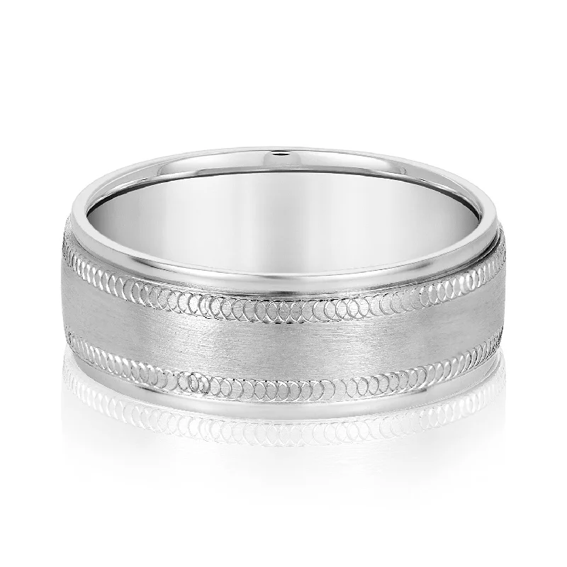 Men's animal - print rings with leopard or snake patternsMen's Fine Etched Classic Wedding Band Men's animal - print rings with leopard or snake patternsMen's Fine Etched Classic Wedding Band