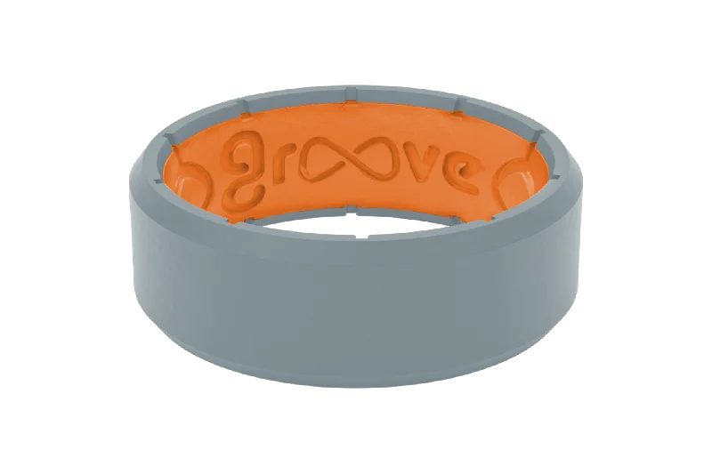 Men's budget - friendly rings for cost - conscious shoppersEdge Storm Grey & Orange Ring Men's budget - friendly rings for cost - conscious shoppersEdge Storm Grey & Orange Ring