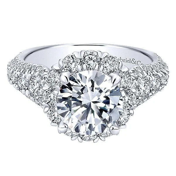 Men's Ruby Engagement Rings in Rose Gold with a Solitaire Design for a Romantic GesturePave Multi-Row Halo Diamond Ring 1.33 Cttw 14K Gold 334A