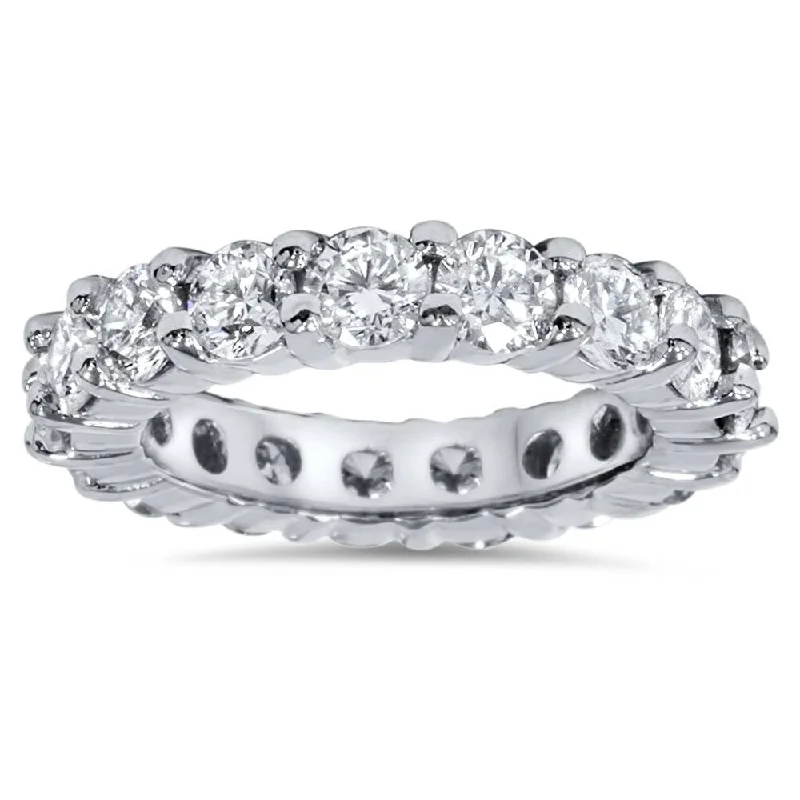 Vintage - Style Women's Diamond Rings with Floral - Engraved Bands and Multiple Diamond AccentsPompeii3 Platinum 4 ct TDW Diamond Eternity Ring Womens Wedding Anniversary Stackable Engagement Band Vintage - Style Women's Diamond Rings with Floral - Engraved Bands and Multiple Diamond AccentsPompeii3 Platinum 4 ct TDW Diamond Eternity Ring Womens Wedding Anniversary Stackable Engagement Band