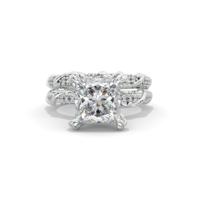 Men's Agate Engagement Rings in Sterling Silver with a Mosaic - Style Inlay2 Carat Princess Cut Giliarto Moissanite White Gold Floral Engagement Ring Set Men's Agate Engagement Rings in Sterling Silver with a Mosaic - Style Inlay2 Carat Princess Cut Giliarto Moissanite White Gold Floral Engagement Ring Set