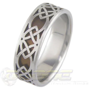 Titanium Wedding Rings with a Classic Smooth FinishCeltic Hearts Knots