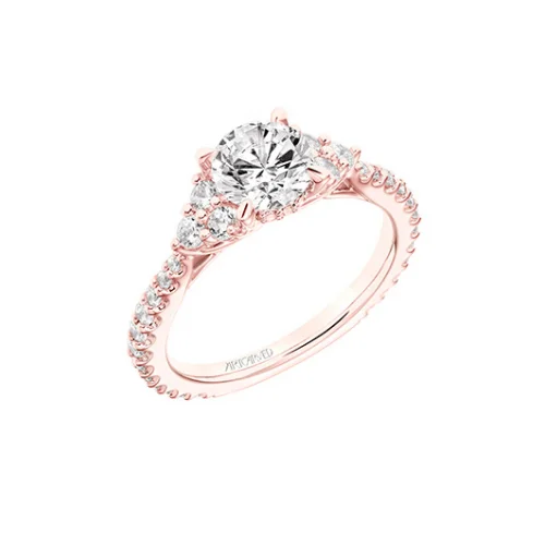 Men's Ruby Engagement Rings in Rose Gold with a Solitaire Design for a Romantic GestureArtcarved Clio Engagement Ring 31-V743ERRR-E Men's Ruby Engagement Rings in Rose Gold with a Solitaire Design for a Romantic GestureArtcarved Clio Engagement Ring 31-V743ERRR-E