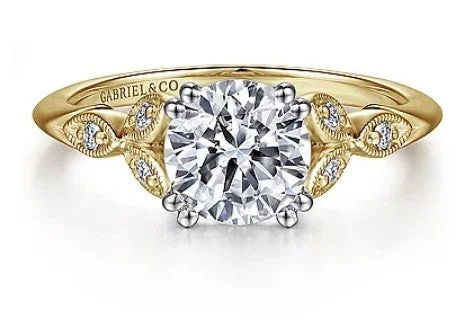 Men's Sapphire Engagement Rings in 18K White Gold with Pave Diamond AccentsCelia - 14K White-Yellow Gold Round Diamond Engagement Ring (setting only) Men's Sapphire Engagement Rings in 18K White Gold with Pave Diamond AccentsCelia - 14K White-Yellow Gold Round Diamond Engagement Ring (setting only)