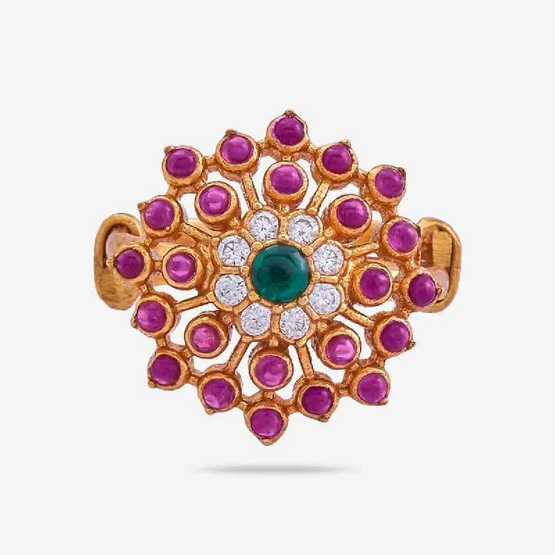 Silver Temple Finger Ring 164676