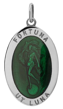 Interlocking Band Women's Rings in White Gold for a Modern DesignFortuna Pendant w/Green Enamel, Sterling Silver Interlocking Band Women's Rings in White Gold for a Modern DesignFortuna Pendant w/Green Enamel, Sterling Silver