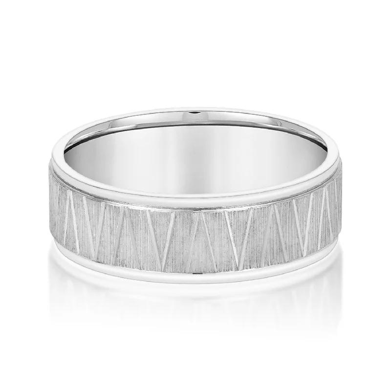 Men's citrine - studded rings for a sunny yellow shadeMen's Patterned Minimalist Design Band Men's citrine - studded rings for a sunny yellow shadeMen's Patterned Minimalist Design Band