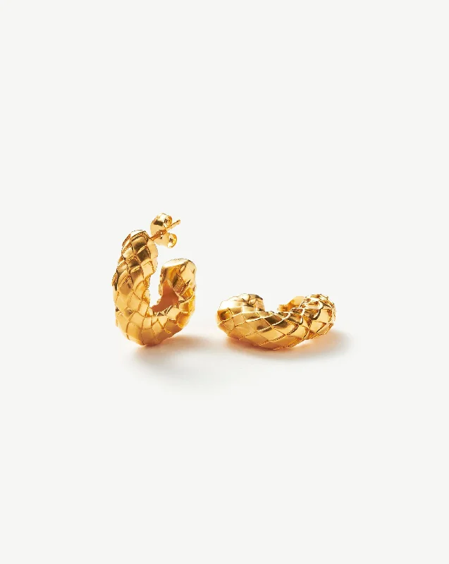 Personalized hoop earringsSerpent Chubby Hoop Earrings