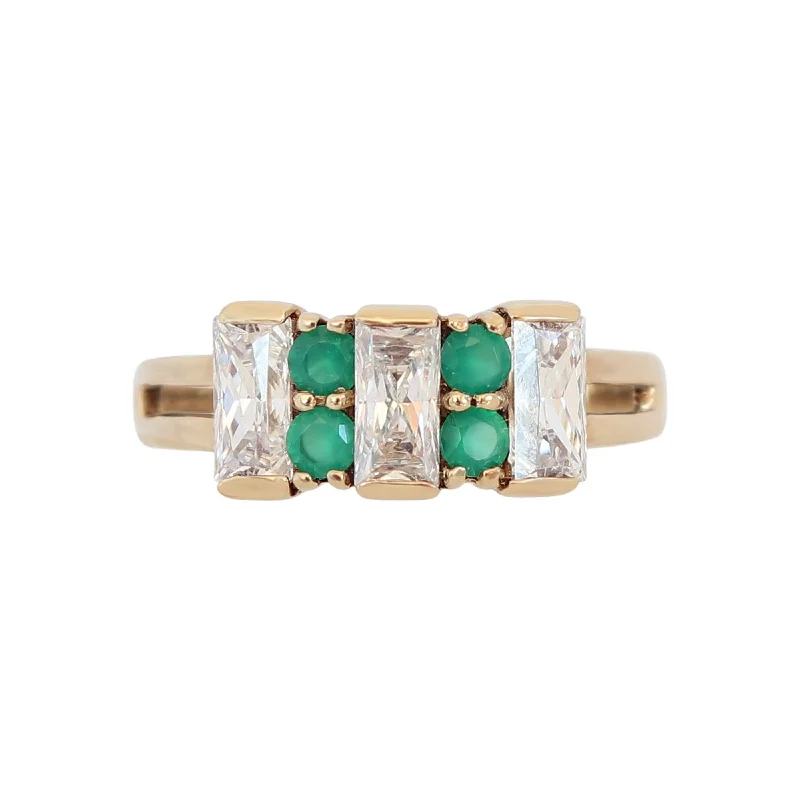 Statement - Making Cocktail Rings for Women with Large Cubic ZirconiaGreen Cubic Zircon Dress Ring Statement - Making Cocktail Rings for Women with Large Cubic ZirconiaGreen Cubic Zircon Dress Ring