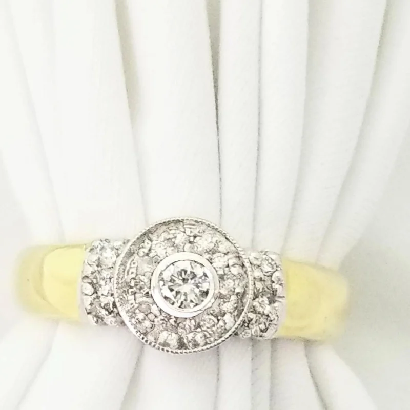 Tennis - Style Women's Rings with a Row of Round Diamonds in PlatinumYellow Gold Diamond Ring Tennis - Style Women's Rings with a Row of Round Diamonds in PlatinumYellow Gold Diamond Ring