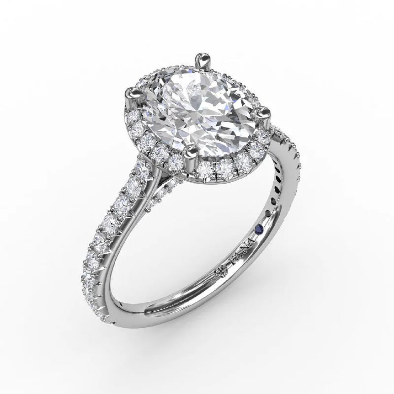 Men's Sapphire Engagement Rings in 18K White Gold with Pave Diamond AccentsOval Diamond Halo Engagement Ring With Diamond Band Men's Sapphire Engagement Rings in 18K White Gold with Pave Diamond AccentsOval Diamond Halo Engagement Ring With Diamond Band