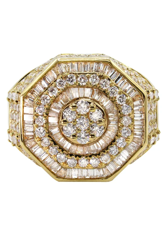 Women's Diamond Rings with Amethyst and Diamond Combinations for a Purple - Hued EleganceMens Diamond Ring | 2.88 Carats | 14.04 Grams