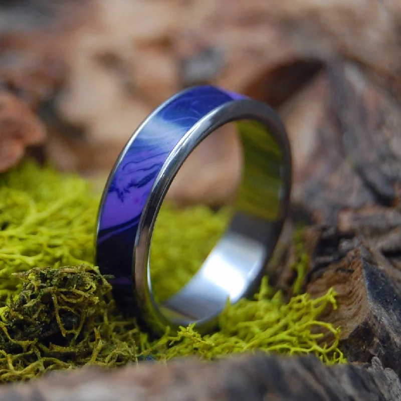 Gothic - Style Women's Rings with Black Onyx and Silver SkullsQueen Charoite | Men's Charoite & Titanium Wedding Ring Gothic - Style Women's Rings with Black Onyx and Silver SkullsQueen Charoite | Men's Charoite & Titanium Wedding Ring