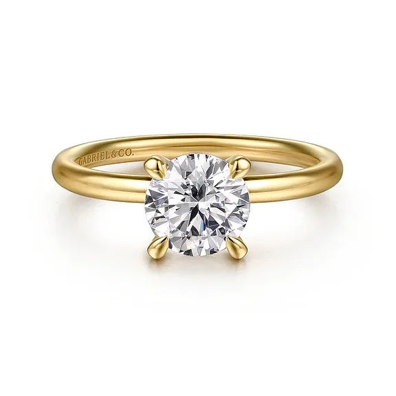 Men's Ruby Engagement Rings in Rose Gold with a Solitaire Design for a Romantic GestureTiana - 14K Yellow Gold Round Solitaire Diamond Engagement Ring (Setting Only) Men's Ruby Engagement Rings in Rose Gold with a Solitaire Design for a Romantic GestureTiana - 14K Yellow Gold Round Solitaire Diamond Engagement Ring (Setting Only)