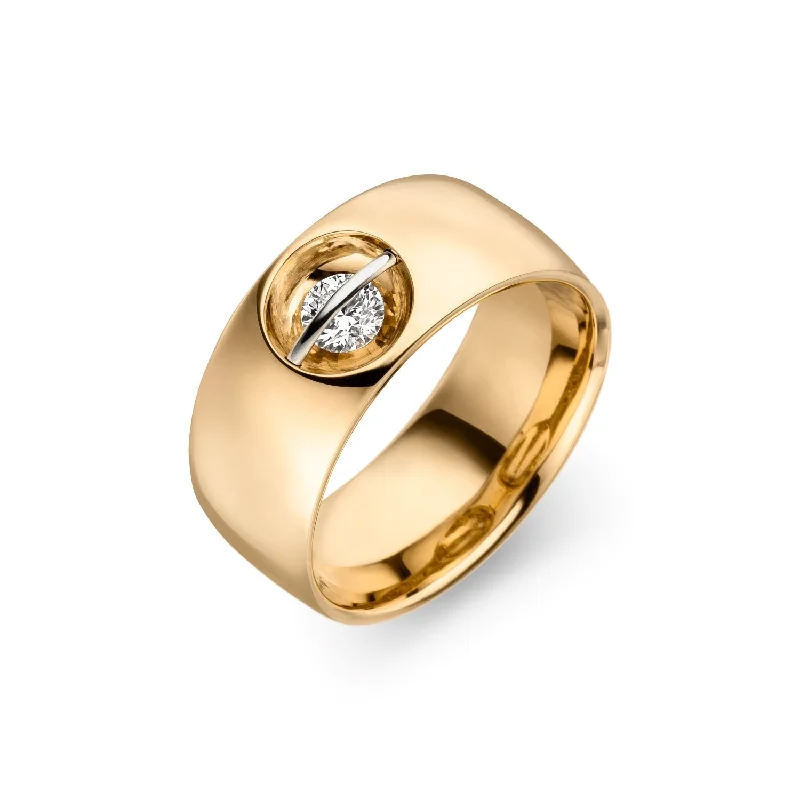 Adjustable Women's Diamond Rings with a Flexible Band for a Comfortable and Custom FitWide Band Liberté Solitaire Diamond Ring Adjustable Women's Diamond Rings with a Flexible Band for a Comfortable and Custom FitWide Band Liberté Solitaire Diamond Ring