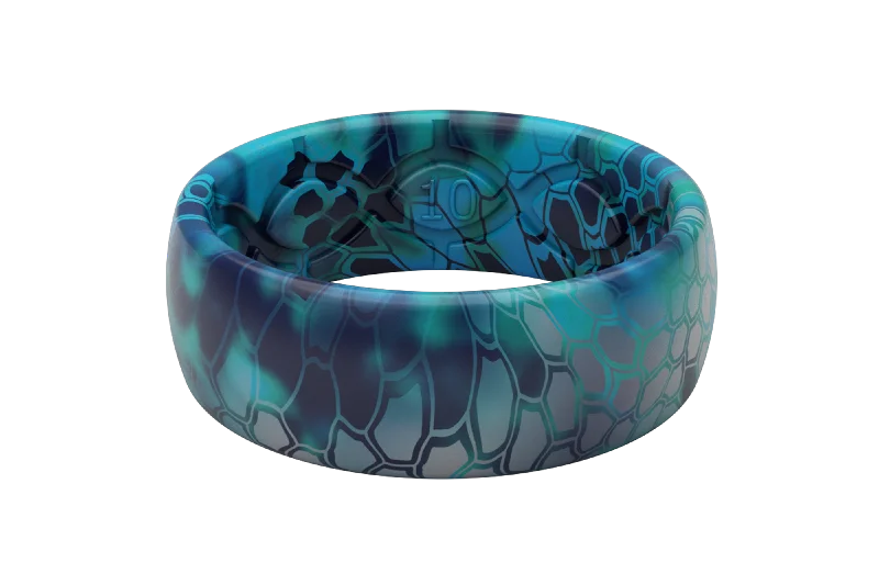 Men's Damascus - steel rings with a unique patternKryptek Pontus Camo Ring