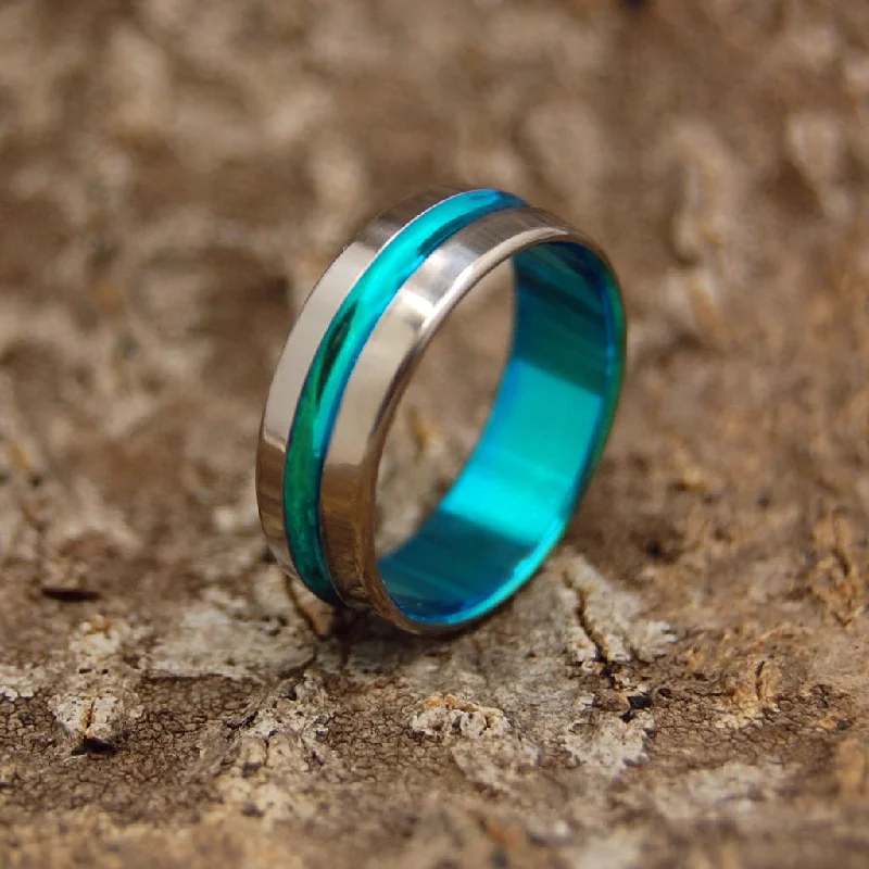 Tennis - Style Women's Rings with a Row of Round Diamonds in PlatinumTurquoise Signature Ring | Men's Anodized Turquoise & Titanium Wedding Ring Tennis - Style Women's Rings with a Row of Round Diamonds in PlatinumTurquoise Signature Ring | Men's Anodized Turquoise & Titanium Wedding Ring