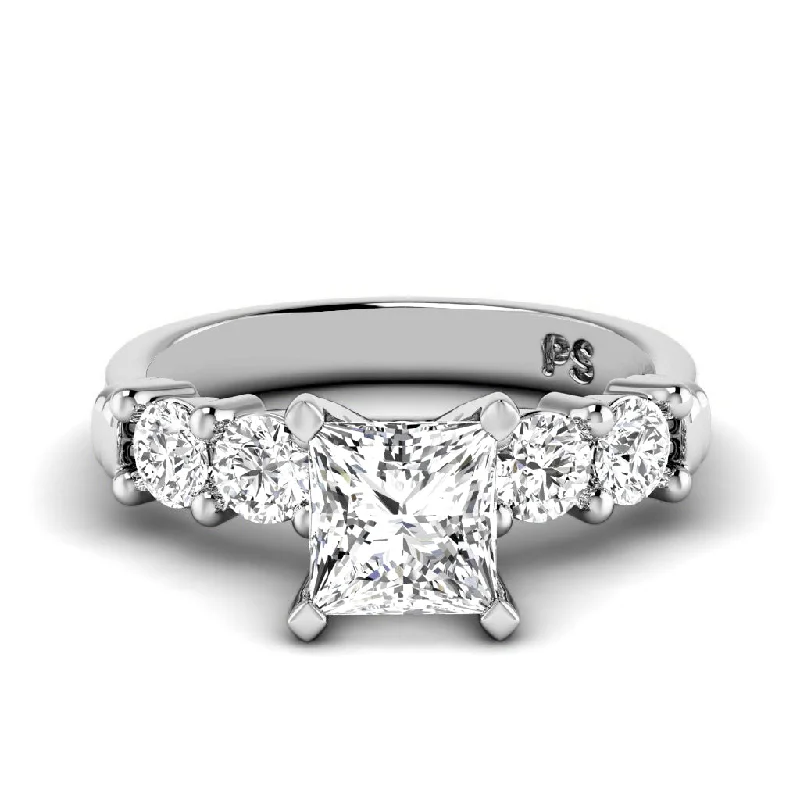 Men's Tanzanite Engagement Rings in Palladium with a Three - Stone Arrangement0.95-2.10 CT Round Cut Diamonds - Engagement Ring Men's Tanzanite Engagement Rings in Palladium with a Three - Stone Arrangement0.95-2.10 CT Round Cut Diamonds - Engagement Ring