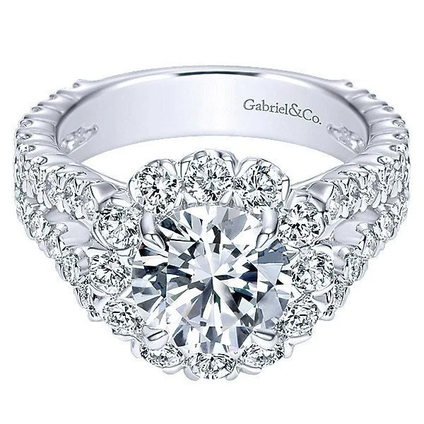 Men's Aquamarine Engagement Rings in 9K Gold with a Bezel - Set StoneSplit Shank Floral Halo Diamond Ring 1.92 Cttw 14K Gold 328A Men's Aquamarine Engagement Rings in 9K Gold with a Bezel - Set StoneSplit Shank Floral Halo Diamond Ring 1.92 Cttw 14K Gold 328A