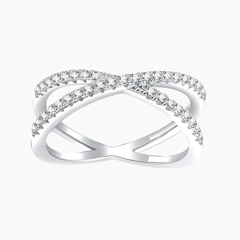 Vintage - Inspired Filigree - Design Women's Rings in Sterling SilverSterling Silver Cross X-Dainty Rings Vintage - Inspired Filigree - Design Women's Rings in Sterling SilverSterling Silver Cross X-Dainty Rings