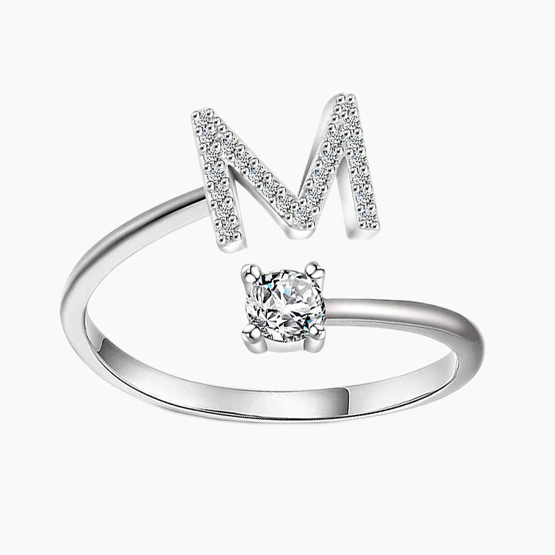 Women's Rings with Hidden Compartments for Secret KeepsakesA-Z Sterling Silver Letter Ring Women's Rings with Hidden Compartments for Secret KeepsakesA-Z Sterling Silver Letter Ring