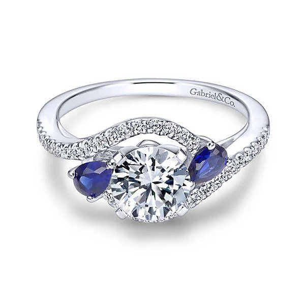 Men's Aquamarine Engagement Rings in 9K Gold with a Bezel - Set StoneBypass Side Sapphires Round Diamond Ring .20Cttw 14K Gold 73A Men's Aquamarine Engagement Rings in 9K Gold with a Bezel - Set StoneBypass Side Sapphires Round Diamond Ring .20Cttw 14K Gold 73A