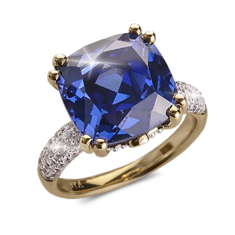 Engagement - Inspired Women's Rings with a Halo of Small DiamondsHelena Ring