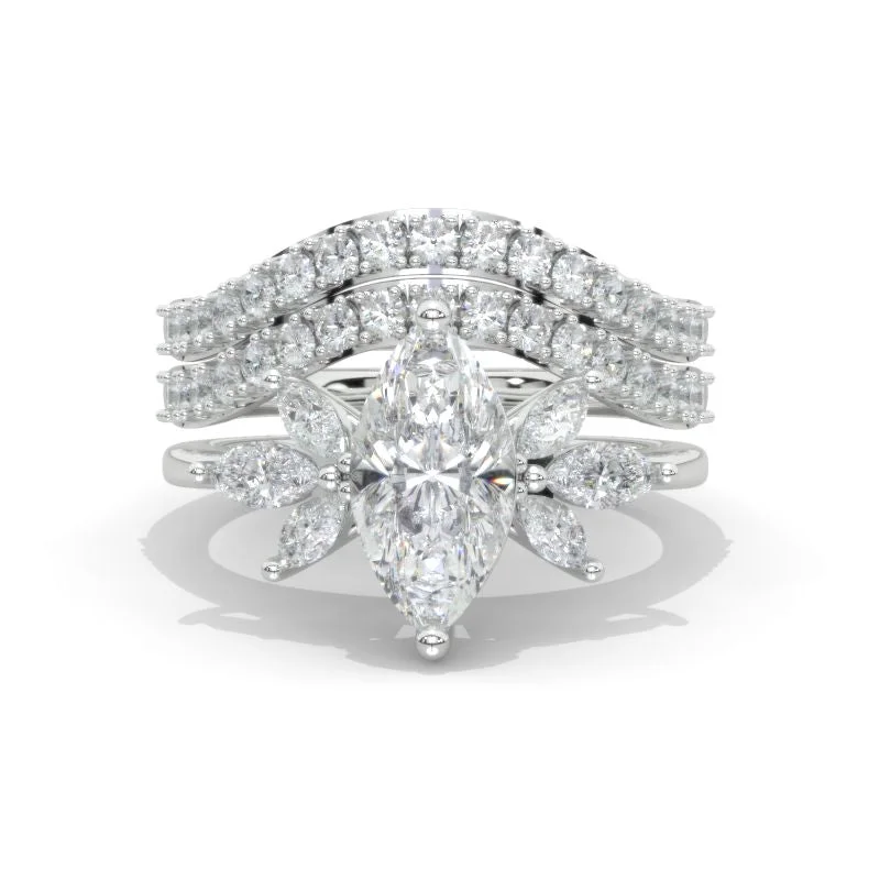 Men's Topaz Engagement Rings in 10K Gold with a Channel - Set Diamond Band2Ct Marquise Cut Moissanite Vintage Engagement Ring, Marquise Engagement Ring, Marquise Side Accents Stones 14K White Gold Ring Set Men's Topaz Engagement Rings in 10K Gold with a Channel - Set Diamond Band2Ct Marquise Cut Moissanite Vintage Engagement Ring, Marquise Engagement Ring, Marquise Side Accents Stones 14K White Gold Ring Set