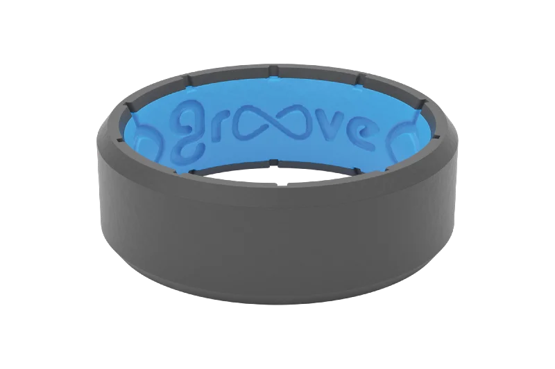 Men's high - quality handmade rings for artisanal appealEdge Deep Stone Grey Ring