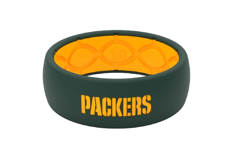 Men's meteorite - inlay rings for a cosmic touchNFL Green Bay Packers Ring