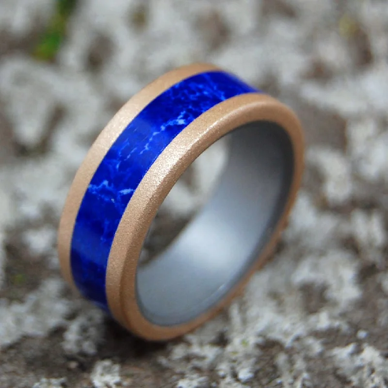 Men's animal - print rings with leopard or snake patternsJahira | Men's Stone, Bronze & Titanium Wedding Ring