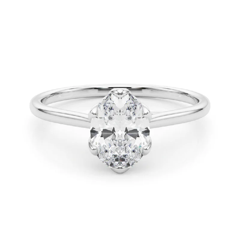 Men's Tanzanite Engagement Rings in Palladium with a Three - Stone ArrangementEsme Oval Diamond Solitaire Engagement Ring Men's Tanzanite Engagement Rings in Palladium with a Three - Stone ArrangementEsme Oval Diamond Solitaire Engagement Ring