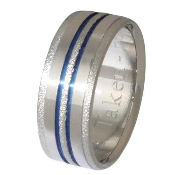 Titanium Rings with a Heart - Shaped Inlay for a Romantic GestureDazzling - Frost Titanium Wedding Ring f20 Titanium Rings with a Heart - Shaped Inlay for a Romantic GestureDazzling - Frost Titanium Wedding Ring f20