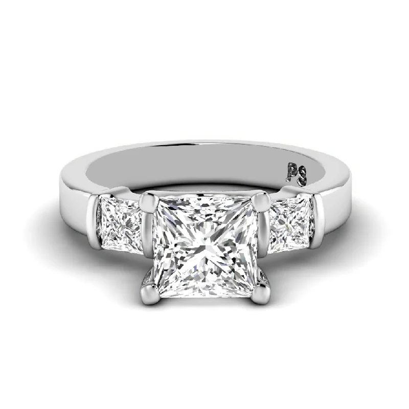 Men's Agate Engagement Rings in Sterling Silver with a Mosaic - Style Inlay0.85-2.00 CT Princess Cut Diamonds - Engagement Ring Men's Agate Engagement Rings in Sterling Silver with a Mosaic - Style Inlay0.85-2.00 CT Princess Cut Diamonds - Engagement Ring