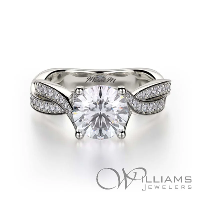 Men's Diamond Engagement Rings with Platinum Band and Halo Setting for a Luxury ProposalMichael M Love 18 Karat Diamond Engagement Ring Men's Diamond Engagement Rings with Platinum Band and Halo Setting for a Luxury ProposalMichael M Love 18 Karat Diamond Engagement Ring
