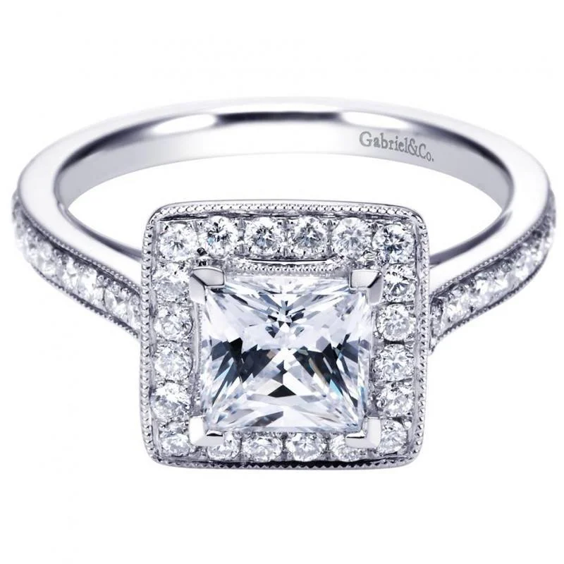 Men's Tanzanite Engagement Rings in Palladium with a Three - Stone ArrangementPrincess Cut Bead Set Side Diamond Ring .52Cttw 14K Gold 66A Men's Tanzanite Engagement Rings in Palladium with a Three - Stone ArrangementPrincess Cut Bead Set Side Diamond Ring .52Cttw 14K Gold 66A