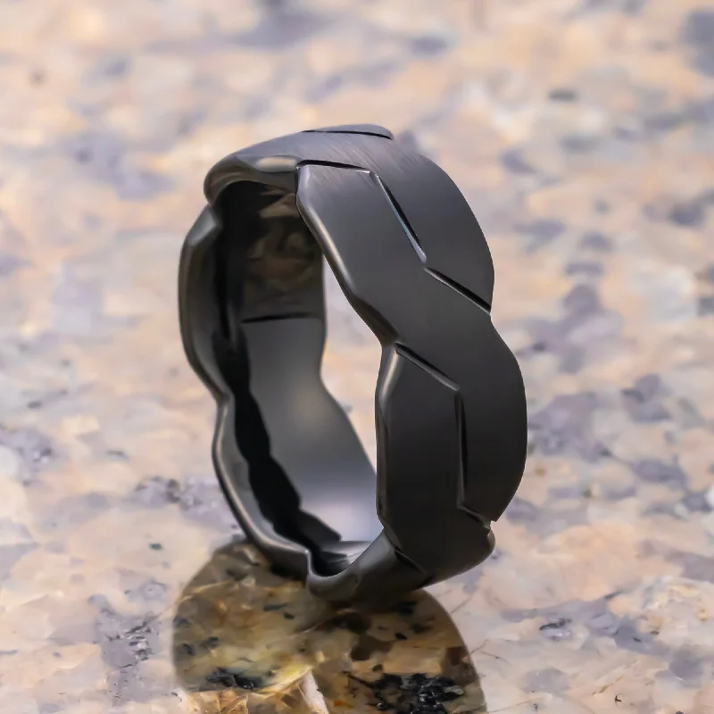 Statement - Making Cocktail Rings for Women with Large Cubic ZirconiaTungsten Black Infinity Knot Ring, Tungsten Rings for Men Wedding Band Statement - Making Cocktail Rings for Women with Large Cubic ZirconiaTungsten Black Infinity Knot Ring, Tungsten Rings for Men Wedding Band