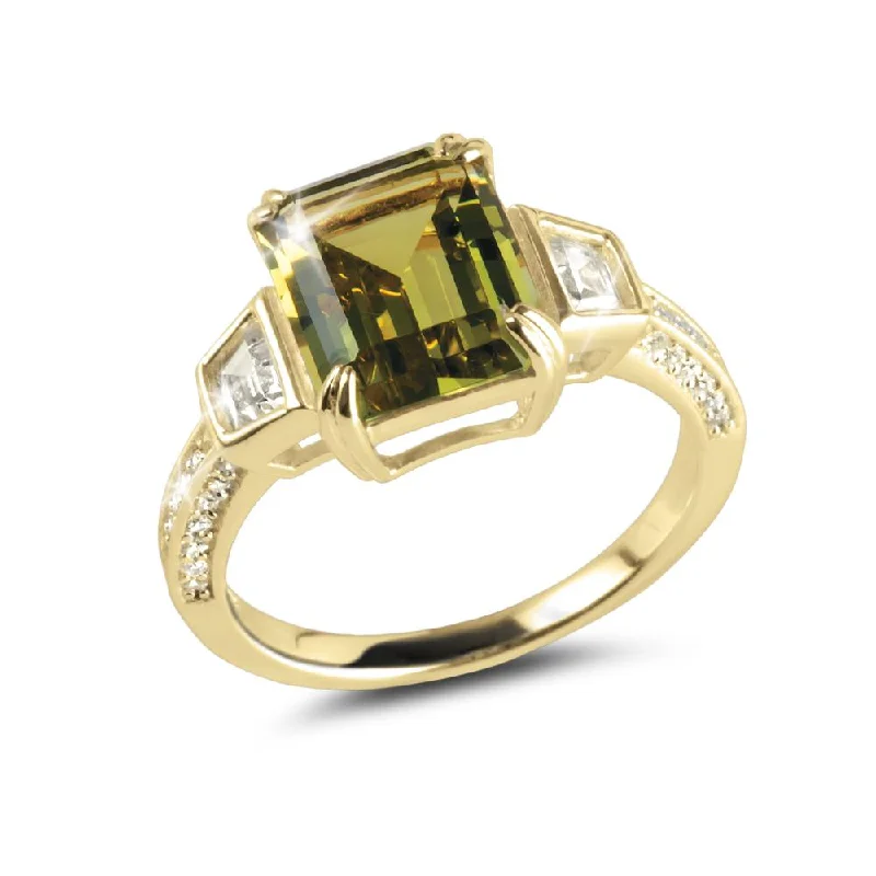 Statement - Making Cocktail Rings for Women with Large Cubic ZirconiaLucia Ring
