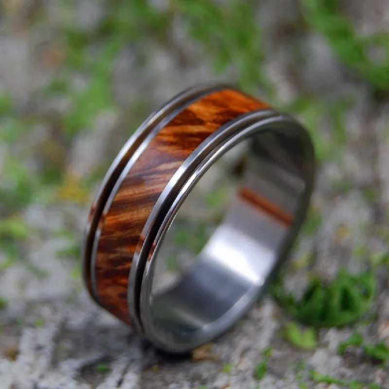 Men's meteorite - inlay rings for a cosmic touchAlchemist | Men's Box Elder Wood & Titanium Wedding Ring Men's meteorite - inlay rings for a cosmic touchAlchemist | Men's Box Elder Wood & Titanium Wedding Ring