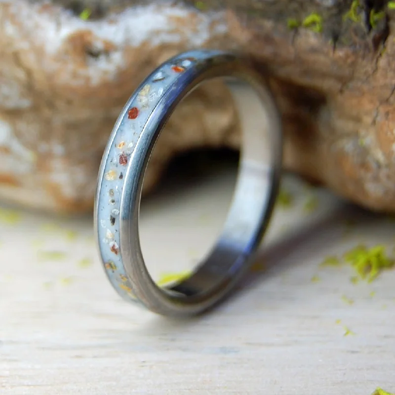 Adjustable Ring Sizes for Women's Rings in Stainless SteelDinosaurs Of Costa Rica | Men's Dinosaur Teeth, Dinosaur Bone, Costa Rican Sand & Titanium Wedding Ring