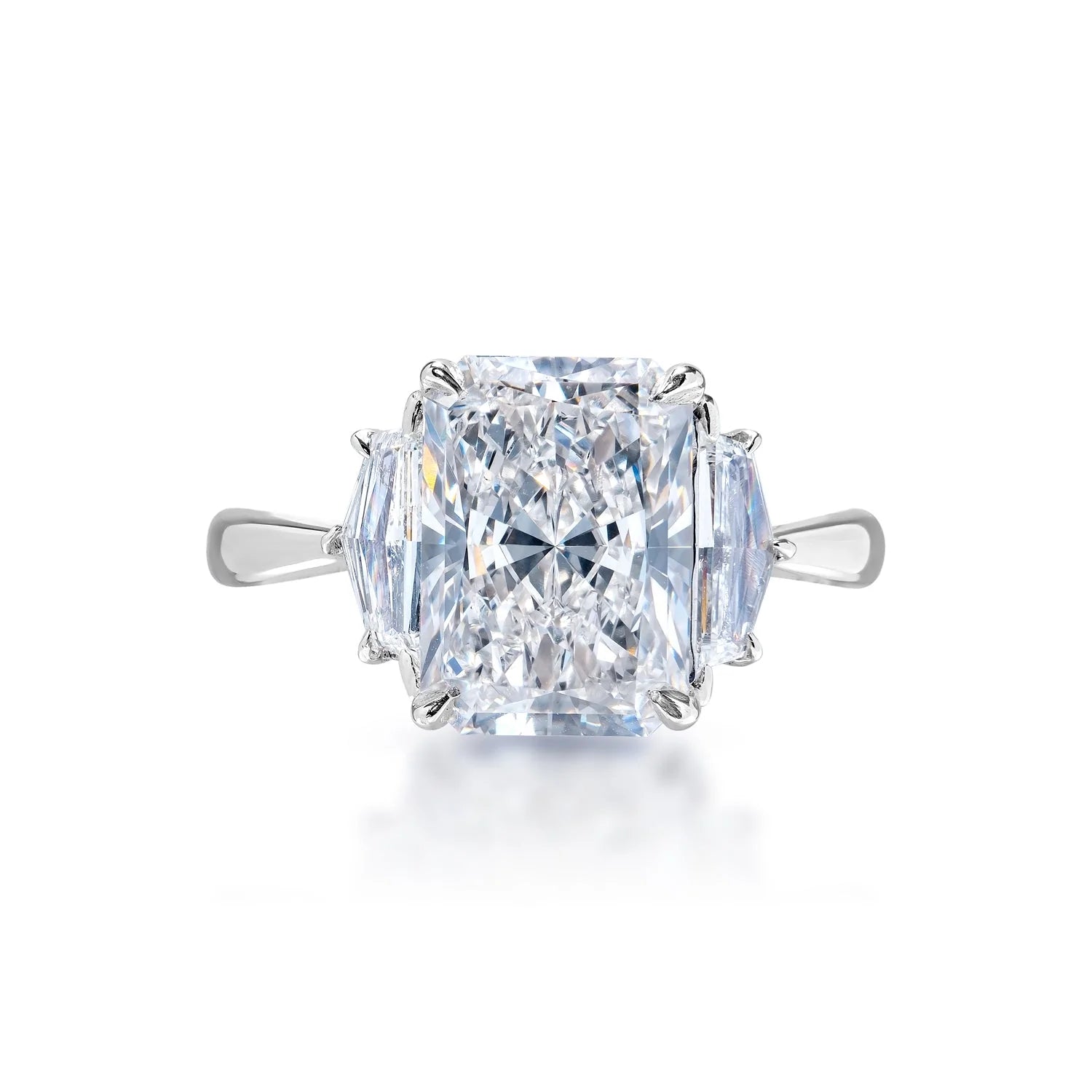 Women's Diamond Rings with Sapphire Accents in Blue for a Colorful and Sophisticated TouchLenora 4 Carat H VS1 Radiant Cut Lab Grown Diamond Engagement Ring in Platinum Women's Diamond Rings with Sapphire Accents in Blue for a Colorful and Sophisticated TouchLenora 4 Carat H VS1 Radiant Cut Lab Grown Diamond Engagement Ring in Platinum