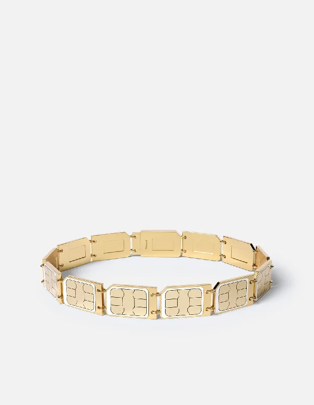 Tennis - Style Women's Rings with a Row of Round Diamonds in PlatinumSIM Card Bracelet, Gold Vermeil Tennis - Style Women's Rings with a Row of Round Diamonds in PlatinumSIM Card Bracelet, Gold Vermeil