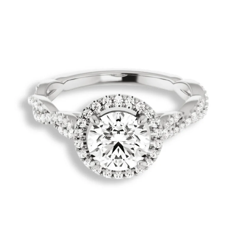 Men's Diamond Engagement Rings with Platinum Band and Halo Setting for a Luxury ProposalRound Diamond Halo Engagement Ring Men's Diamond Engagement Rings with Platinum Band and Halo Setting for a Luxury ProposalRound Diamond Halo Engagement Ring