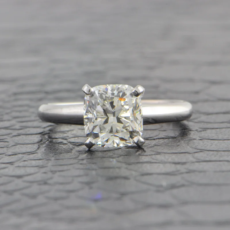 Marquise - cut diamond engagement ring with a split - shank band in platinumGIA 2.06 ct. I-SI1 Cushion Cut Diamond Engagement Ring in White Gold Marquise - cut diamond engagement ring with a split - shank band in platinumGIA 2.06 ct. I-SI1 Cushion Cut Diamond Engagement Ring in White Gold