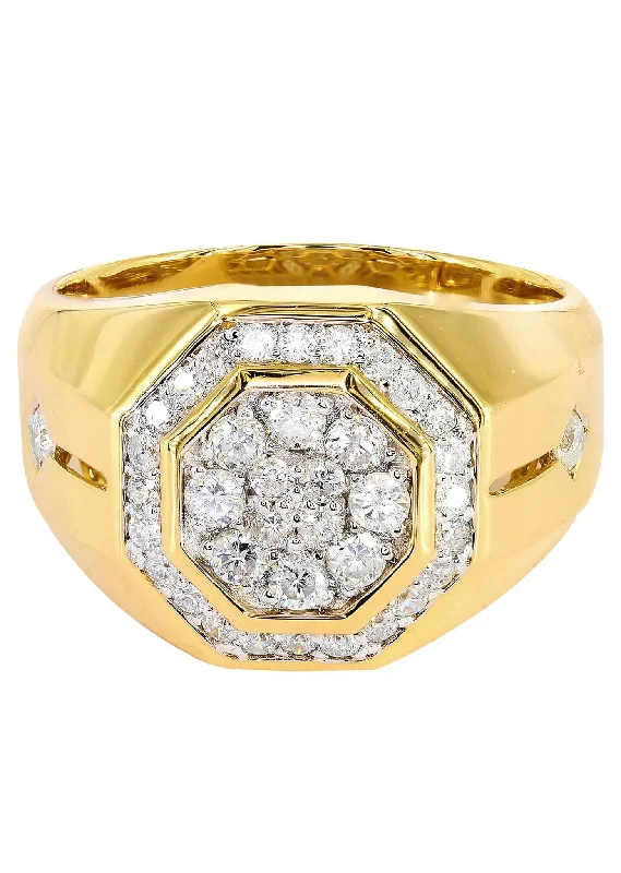 Heart - Shaped Women's Diamond Rings in Rose Gold for a Romantic and Symbolic GiftMens Diamond Ring / Pinky Diamond Ring| 1.04 Carats