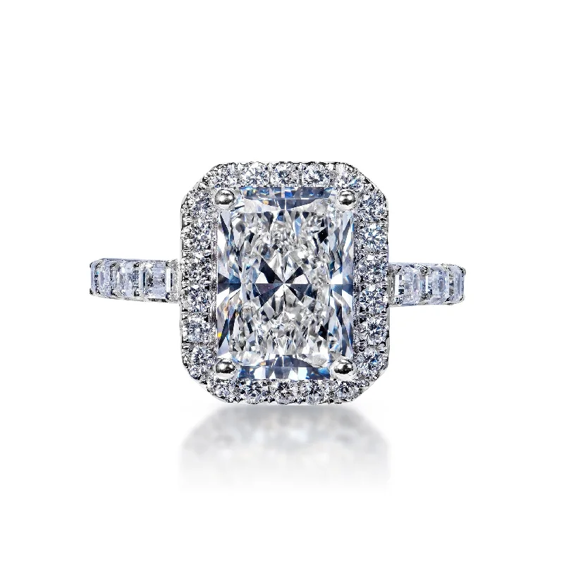 Marquise - Cut Women's Diamond Rings in Palladium for a Unique and Elongated ShapeLenore 6 Carat H SI2 Lab Grown Radiant Cut Diamond Engagement Ring in 18k White Gold Marquise - Cut Women's Diamond Rings in Palladium for a Unique and Elongated ShapeLenore 6 Carat H SI2 Lab Grown Radiant Cut Diamond Engagement Ring in 18k White Gold