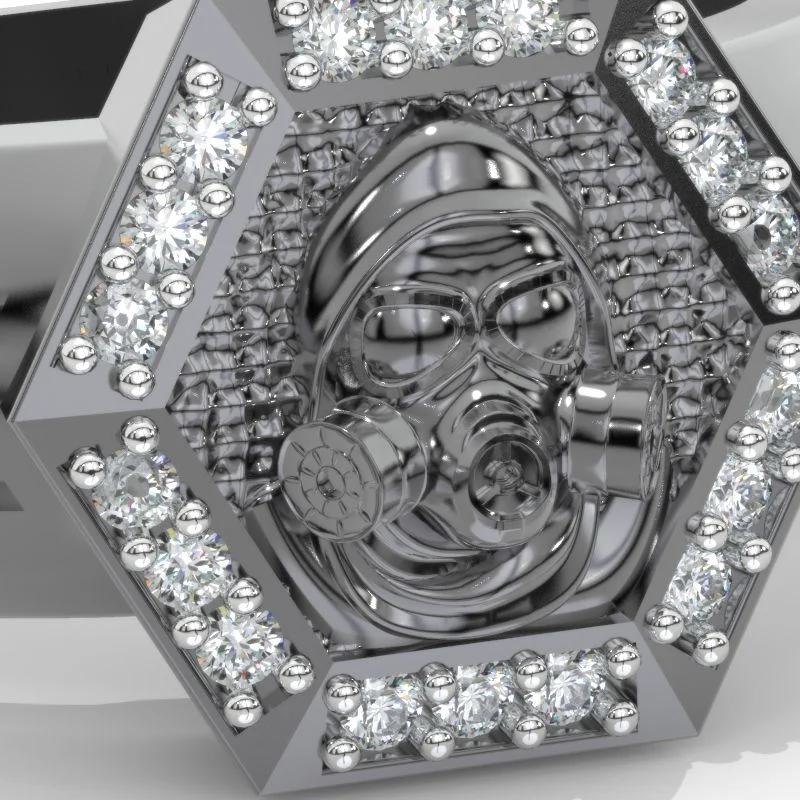 Men's music - note rings for musiciansS.T.A.L.K.E.R. Diamond 14K Black Gold Ring. Men's music - note rings for musiciansS.T.A.L.K.E.R. Diamond 14K Black Gold Ring.