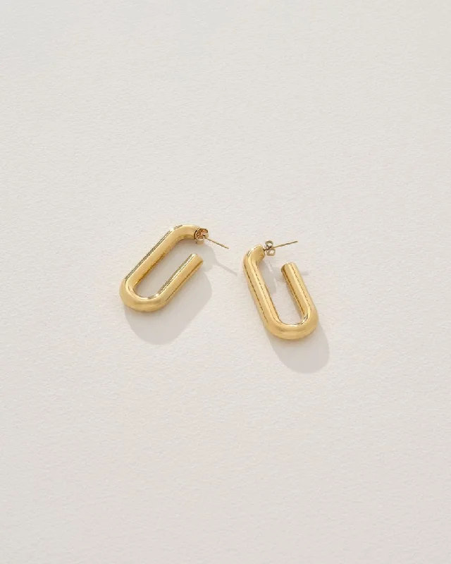Hypoallergenic hoop earringsDiya Earrings in Gold