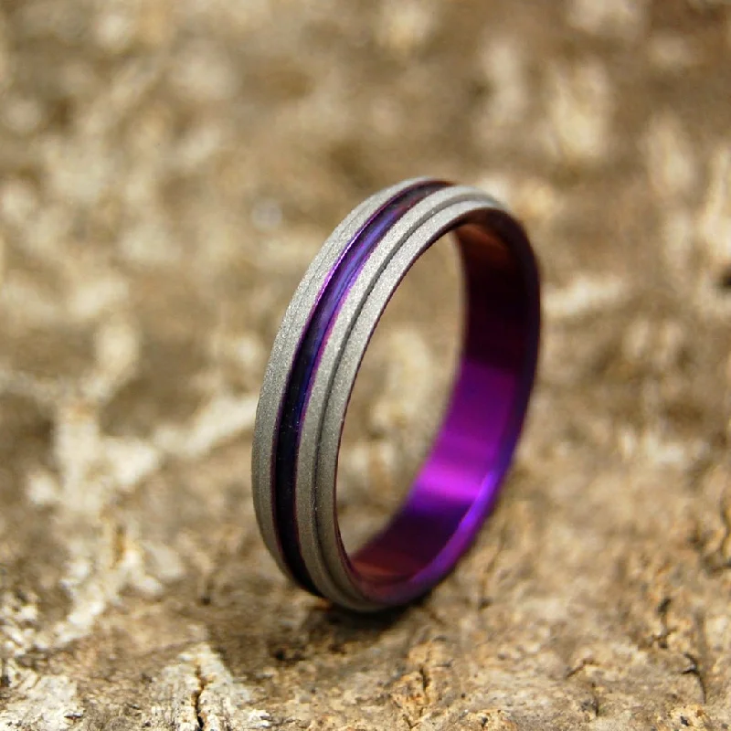 Minimalist Women's Rings with a Single Pearl in 14K Gold - Plated BandsPurple Step Forward | Men's Purple & Titanium Wedding Ring Minimalist Women's Rings with a Single Pearl in 14K Gold - Plated BandsPurple Step Forward | Men's Purple & Titanium Wedding Ring