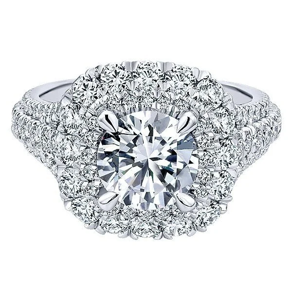 Men's Topaz Engagement Rings in 10K Gold with a Channel - Set Diamond BandTriple Shank Double Halo Diamond Ring 1.45 Cttw 14K Gold 323A Men's Topaz Engagement Rings in 10K Gold with a Channel - Set Diamond BandTriple Shank Double Halo Diamond Ring 1.45 Cttw 14K Gold 323A